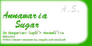 annamaria sugar business card